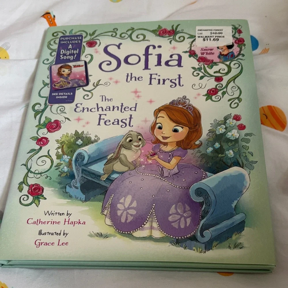 Disney Sofia the First The Enchanted Feast Purple Dress Illustrated Hardcover